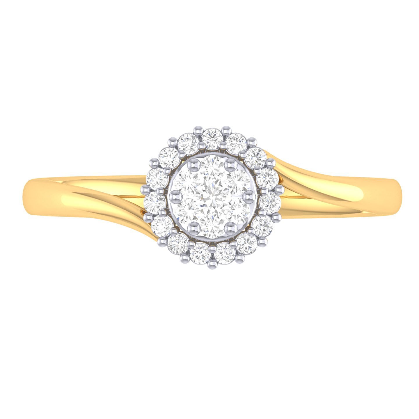 Yellow Gold Plated Sterling Silver Ring