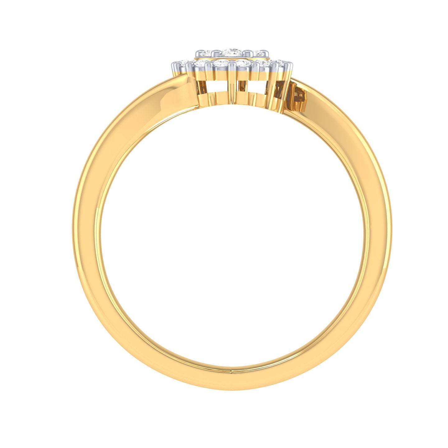 Yellow Gold Plated Sterling Silver Ring