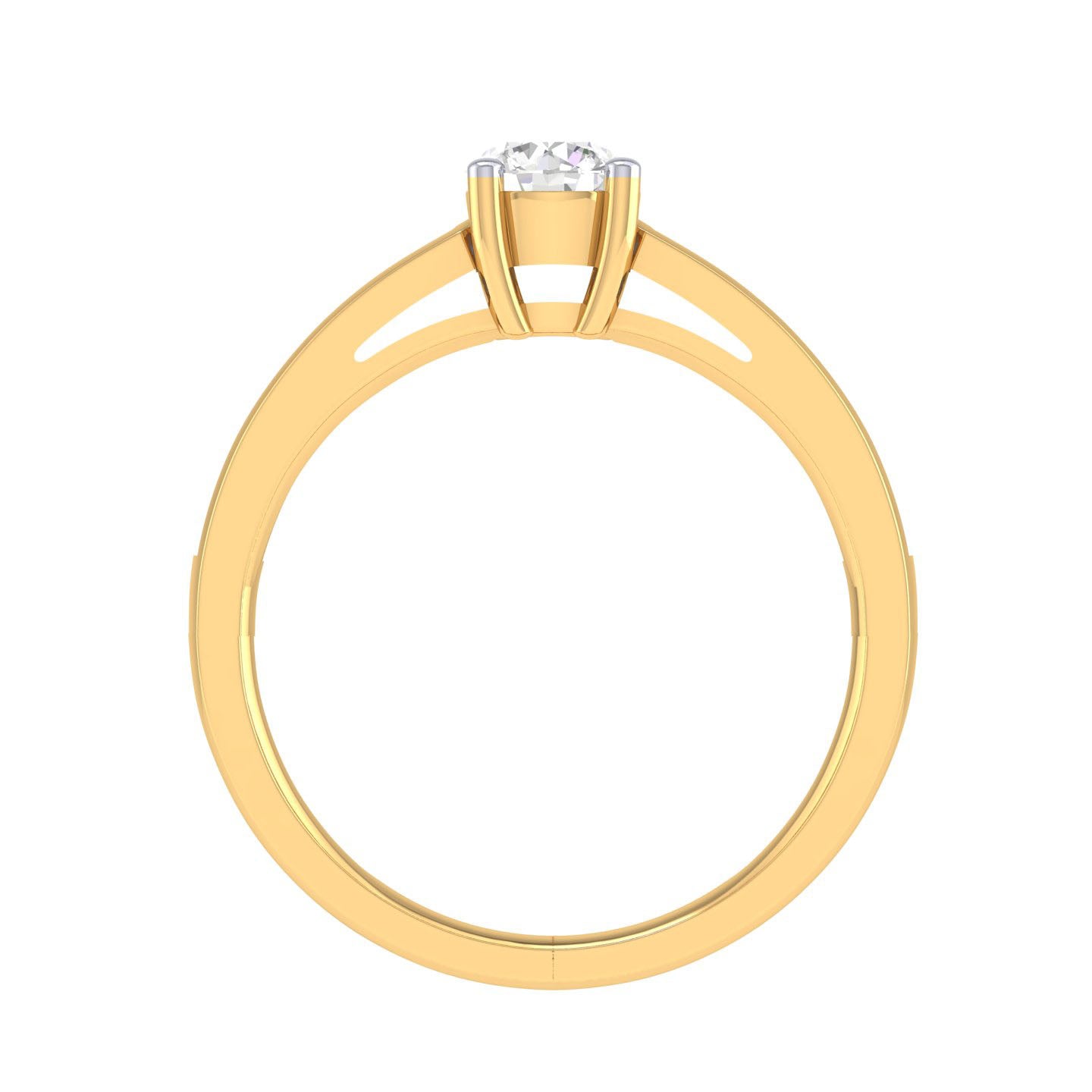 Yellow Gold Plated Sterling Silver Ring