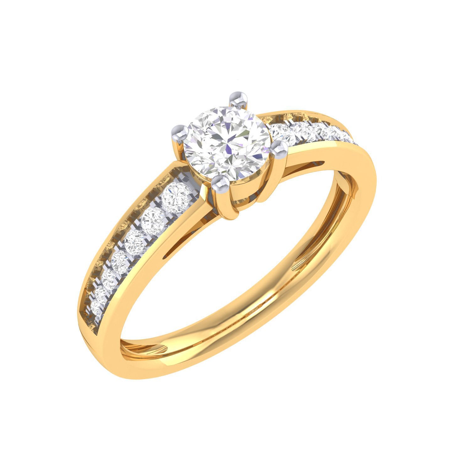 Yellow Gold Plated Sterling Silver Ring