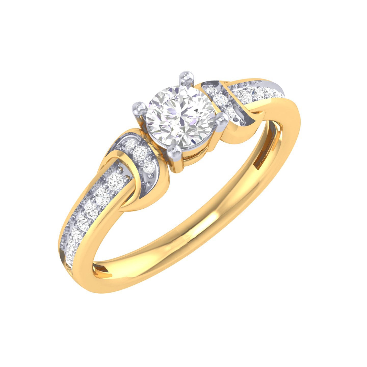 Yellow Gold Plated Sterling Silver Ring