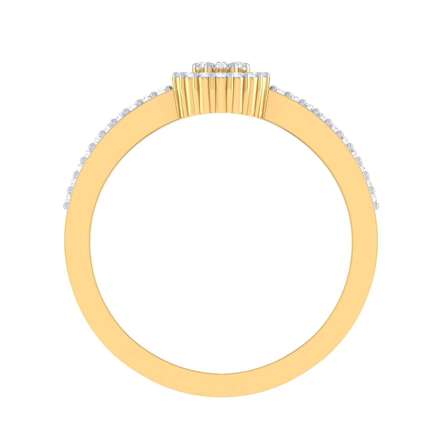 Yellow Gold Plated Sterling Silver Ring