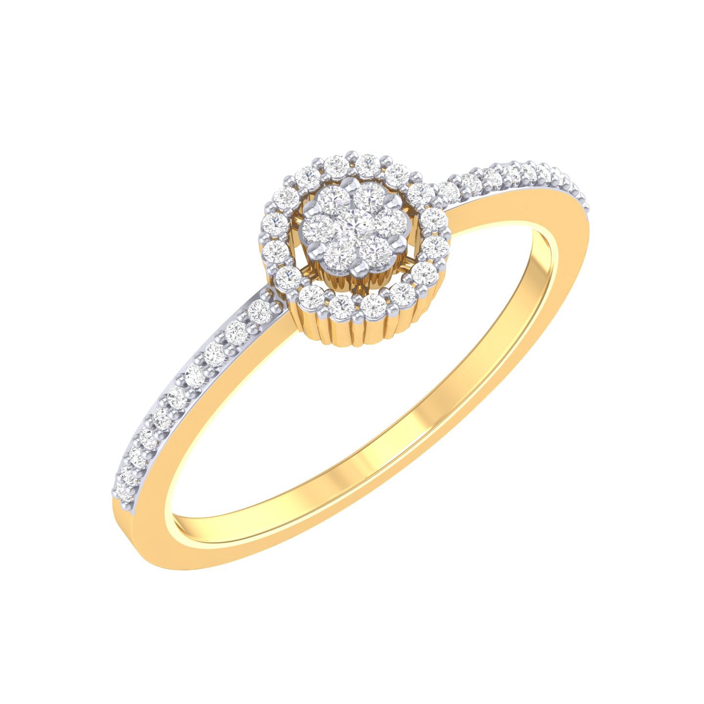 Yellow Gold Plated Sterling Silver Ring