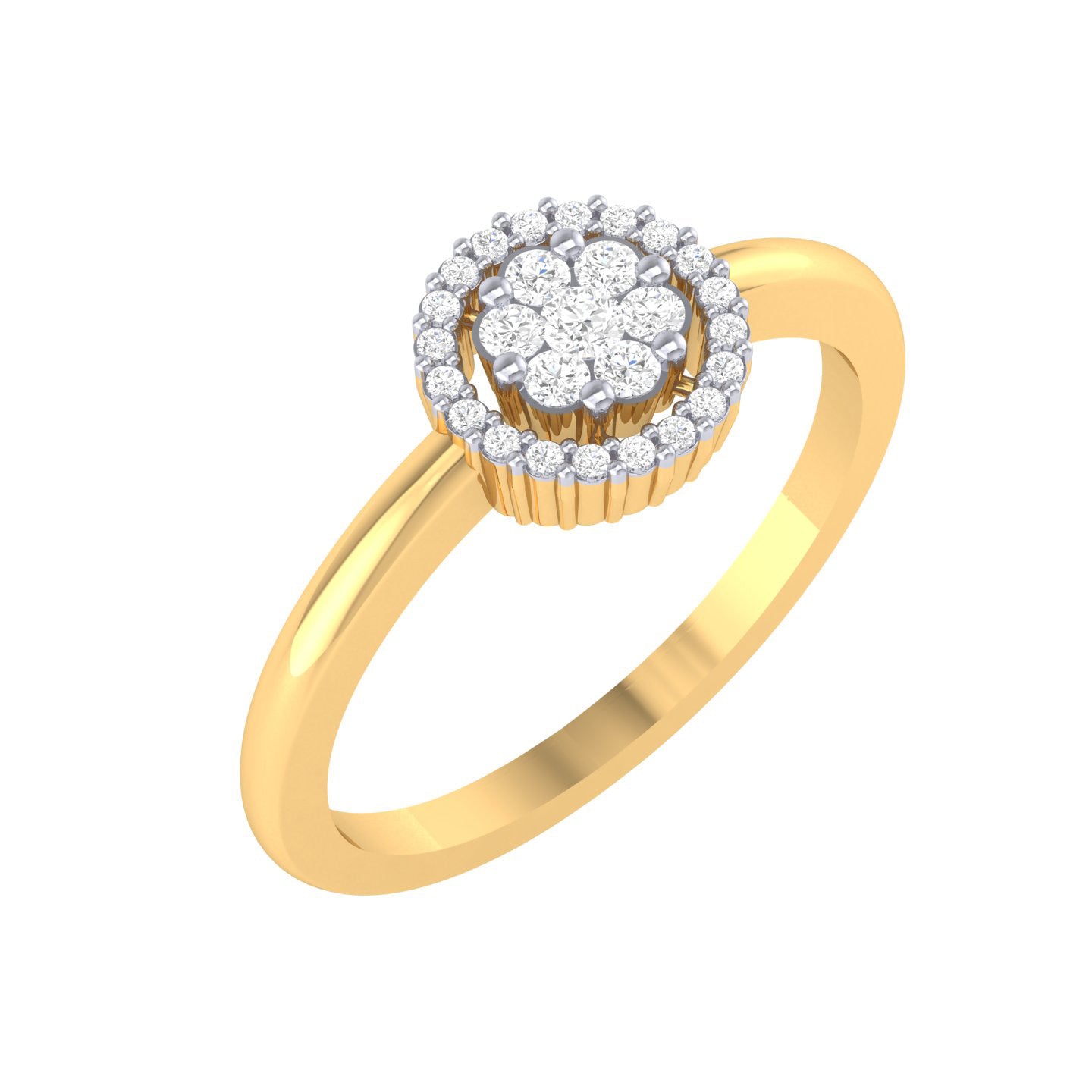 Yellow Gold Plated Sterling Silver Ring