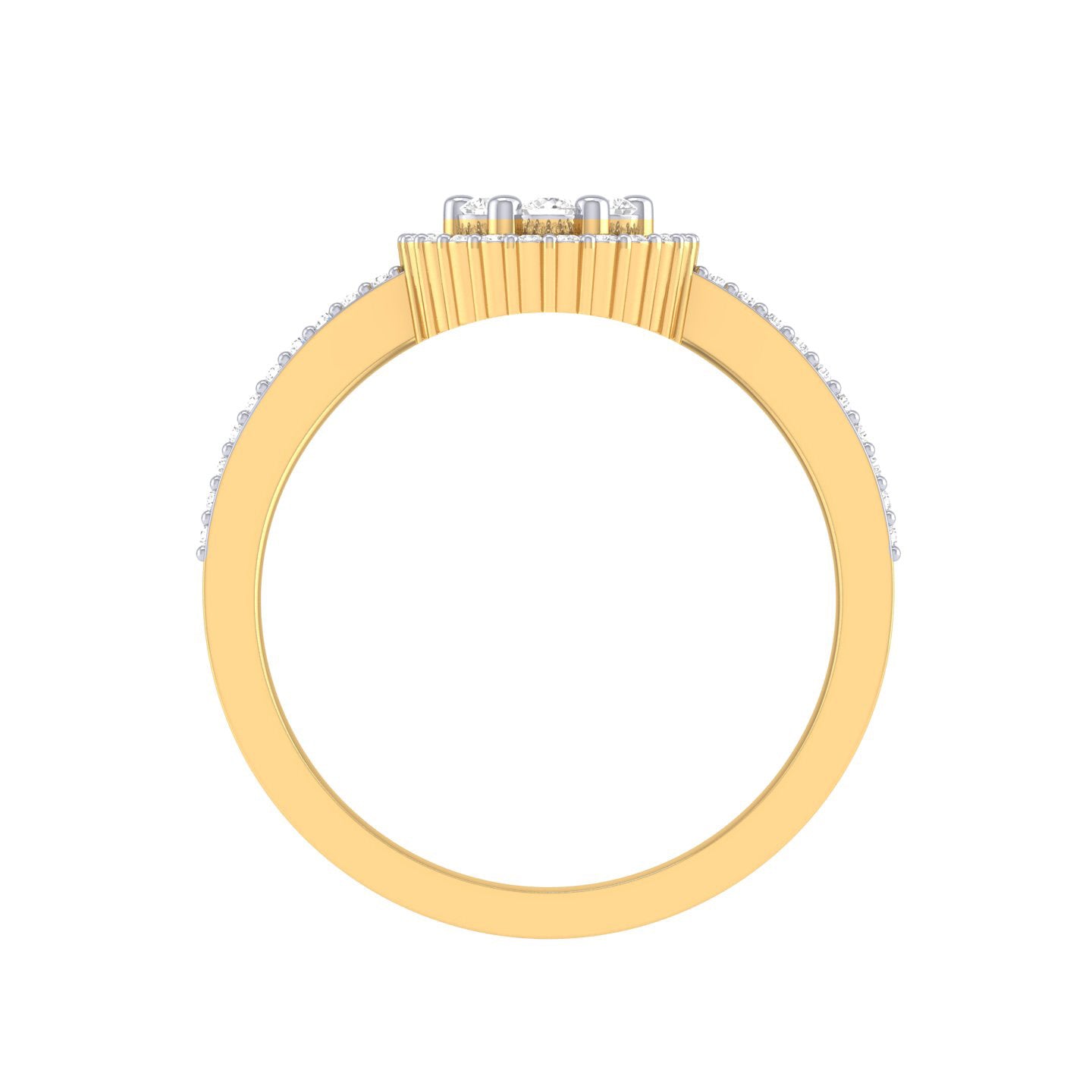 Yellow Gold Plated Sterling Silver Ring