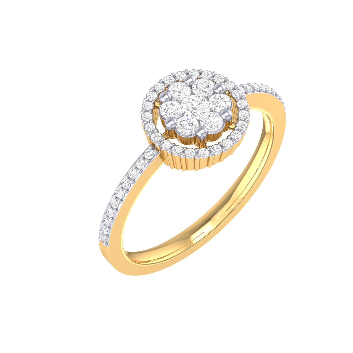 Yellow Gold Plated Sterling Silver Ring