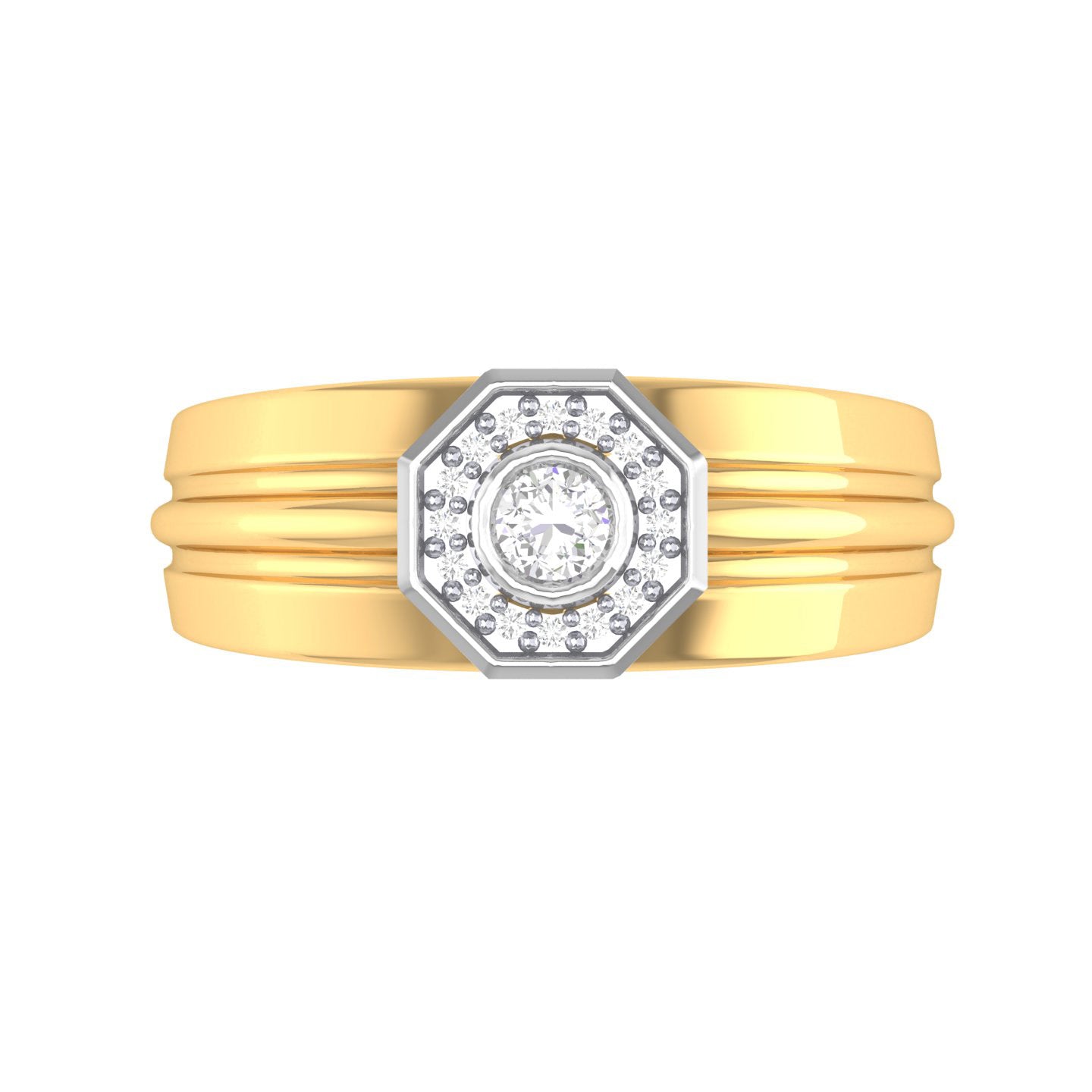 Yellow Gold Plated Sterling Silver Ring
