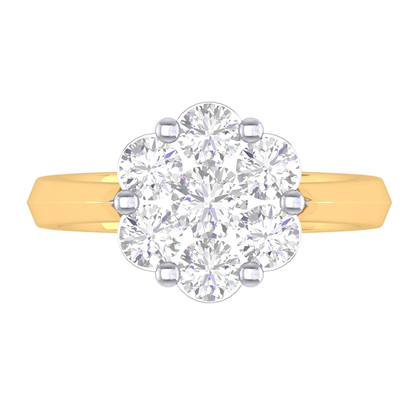 Yellow Gold Plated Sterling Silver Ring