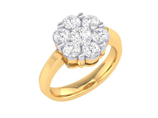 Yellow Gold Plated Sterling Silver Ring