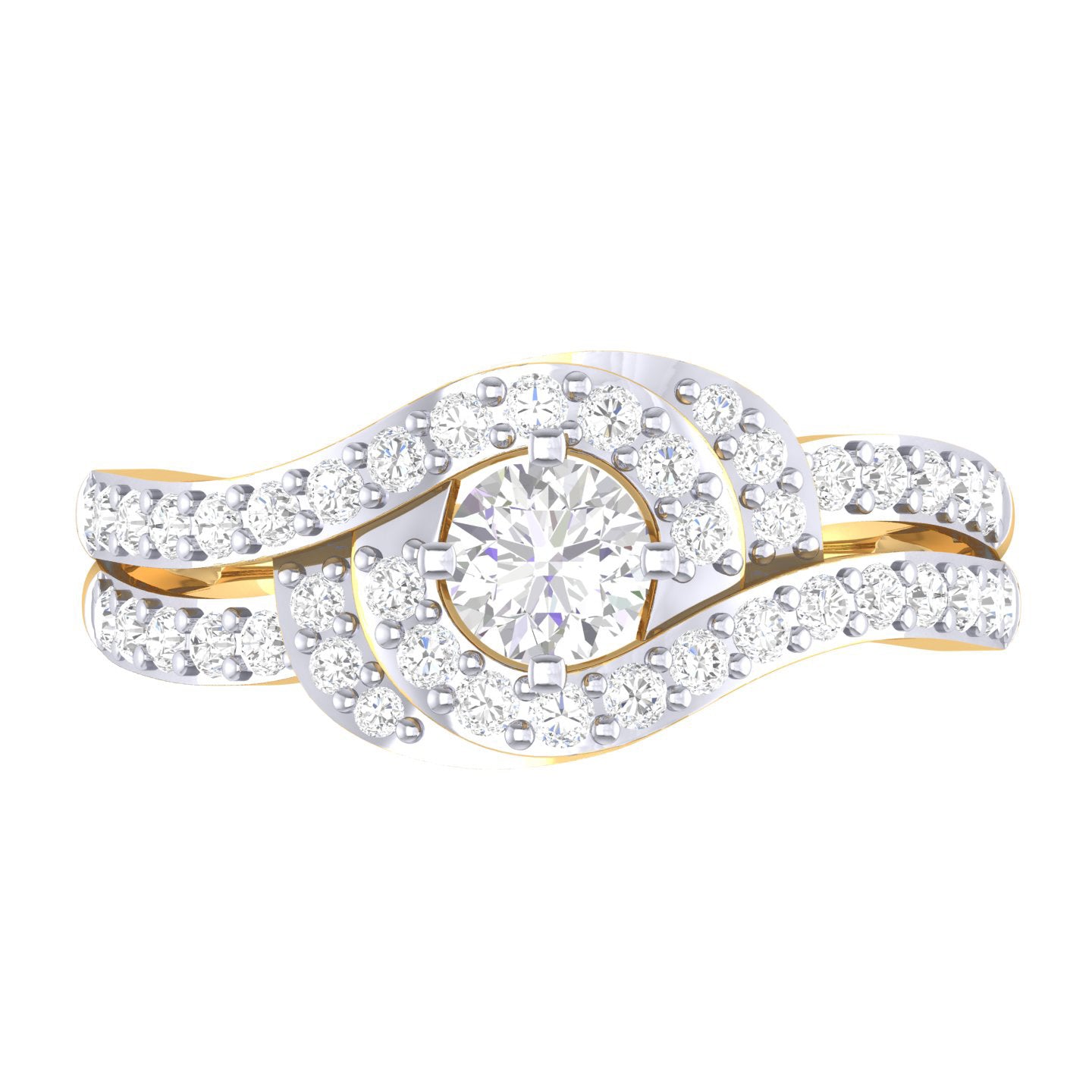 Yellow Gold Plated Sterling Silver Ring