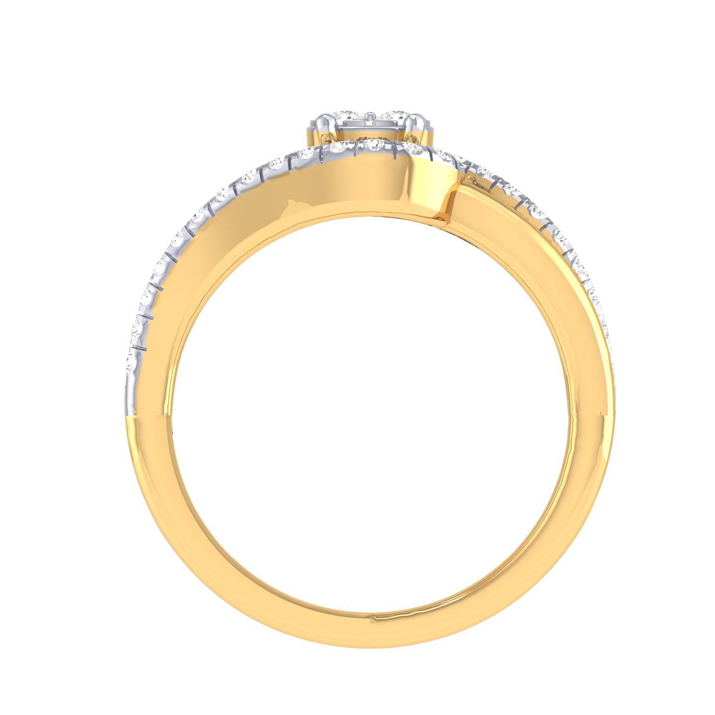 Yellow Gold Plated Sterling Silver Ring