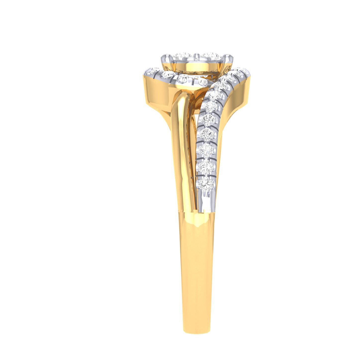 Yellow Gold Plated Sterling Silver Ring