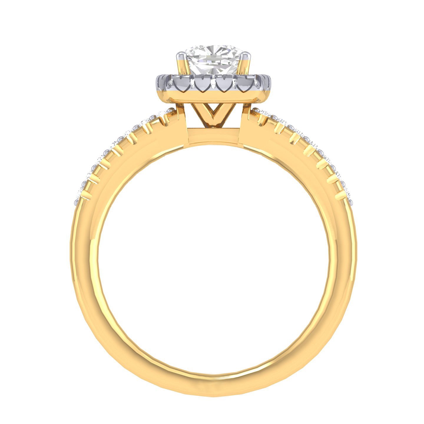 Yellow Gold Plated Sterling Silver Ring