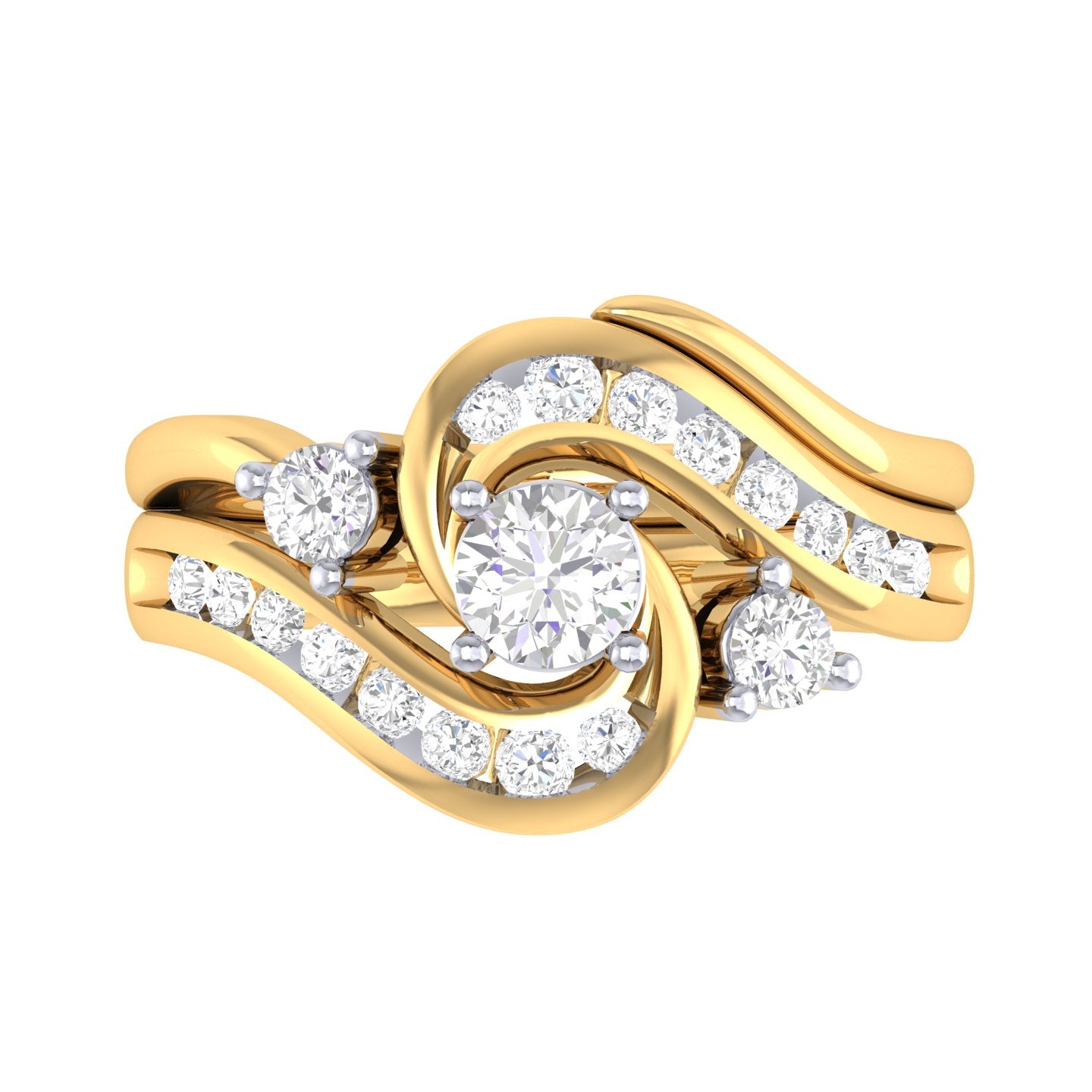 Yellow Gold Plated Sterling Silver Ring
