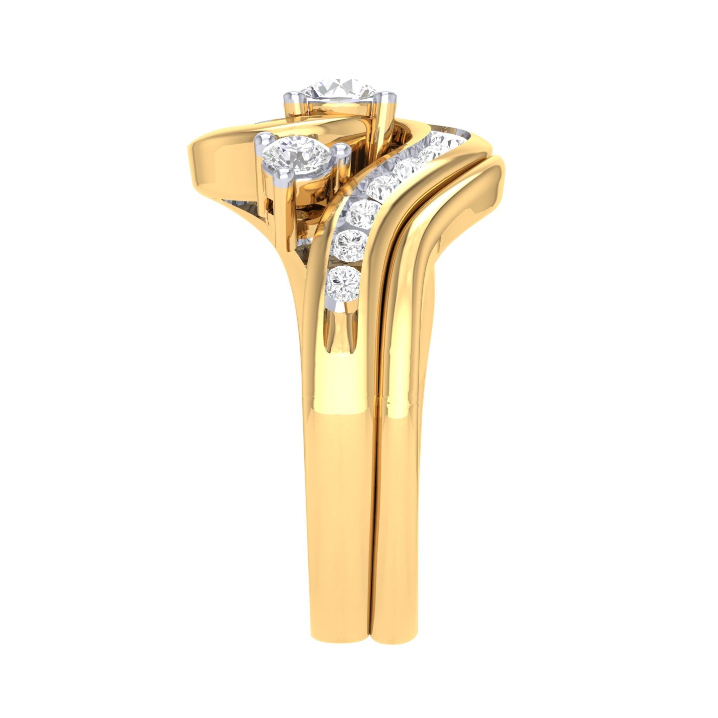 Yellow Gold Plated Sterling Silver Ring