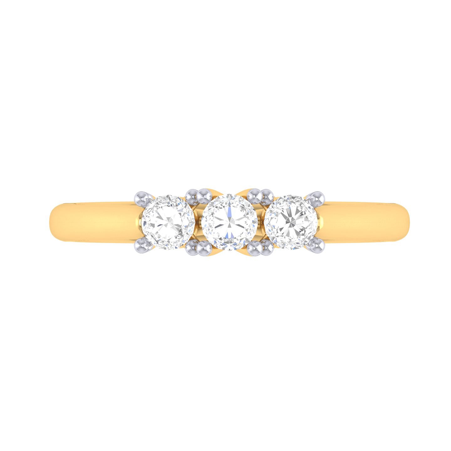 Yellow Gold Plated Sterling Silver Ring