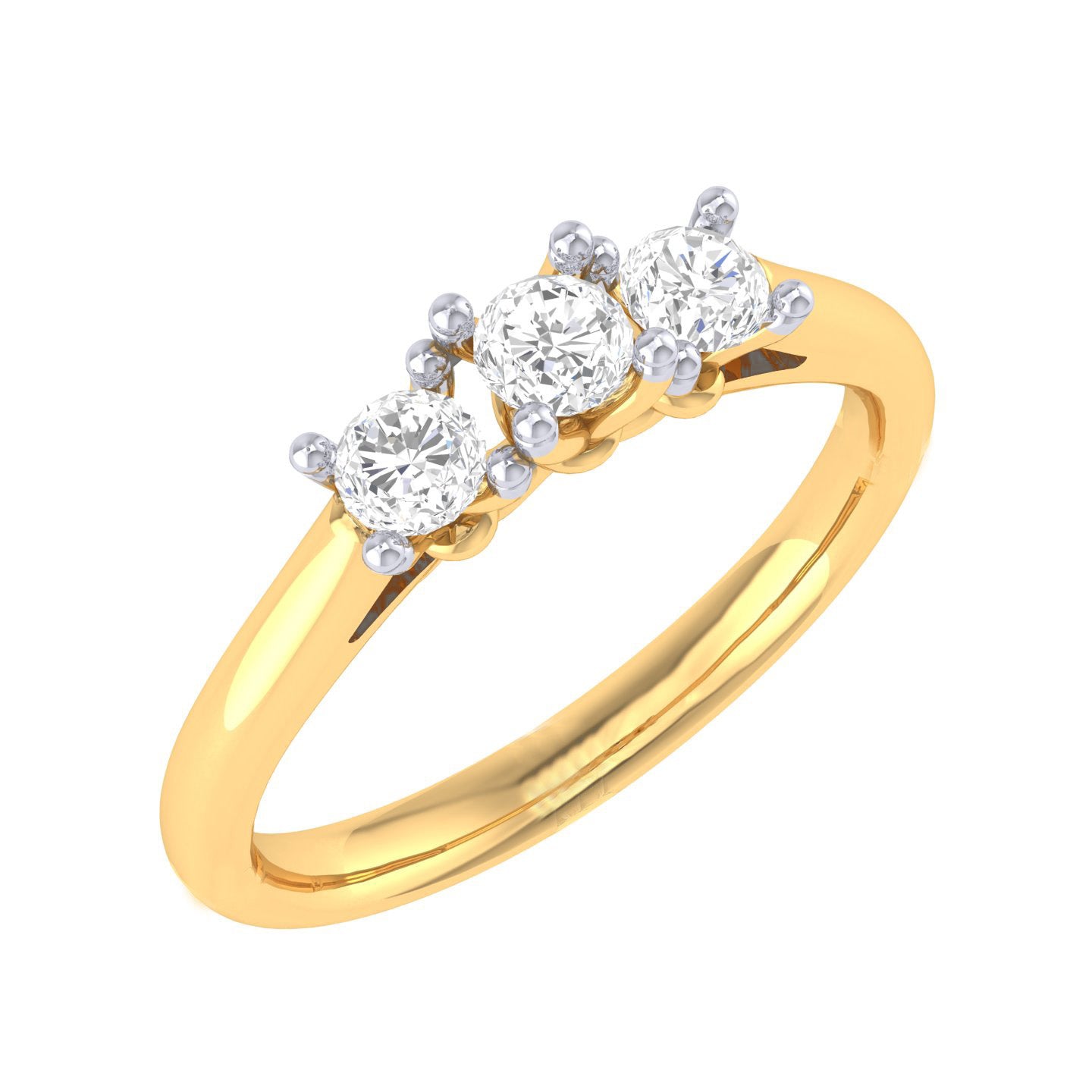 Yellow Gold Plated Sterling Silver Ring
