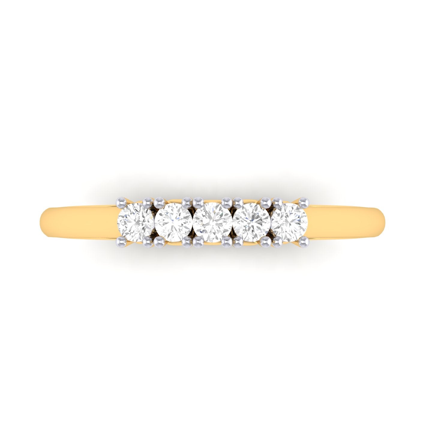 Yellow Gold Plated Sterling Silver Ring
