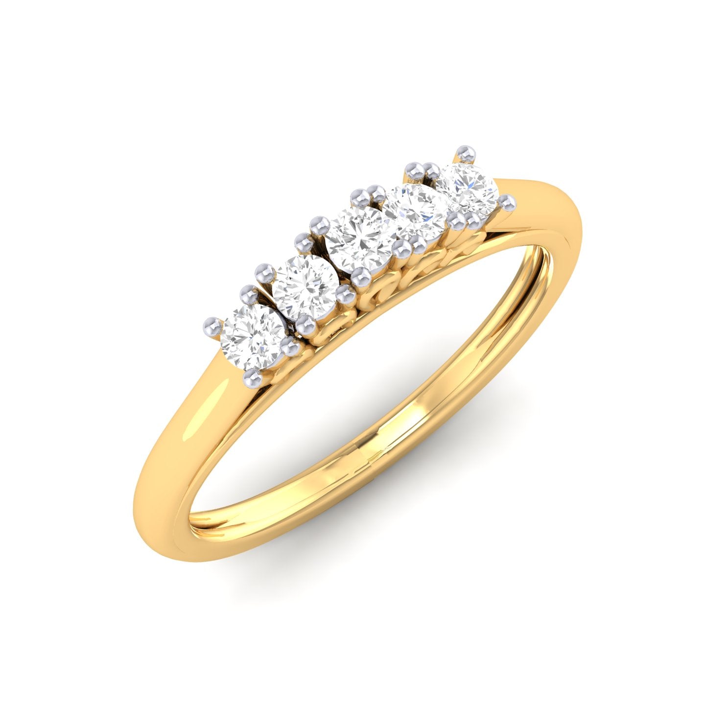 Yellow Gold Plated Sterling Silver Ring