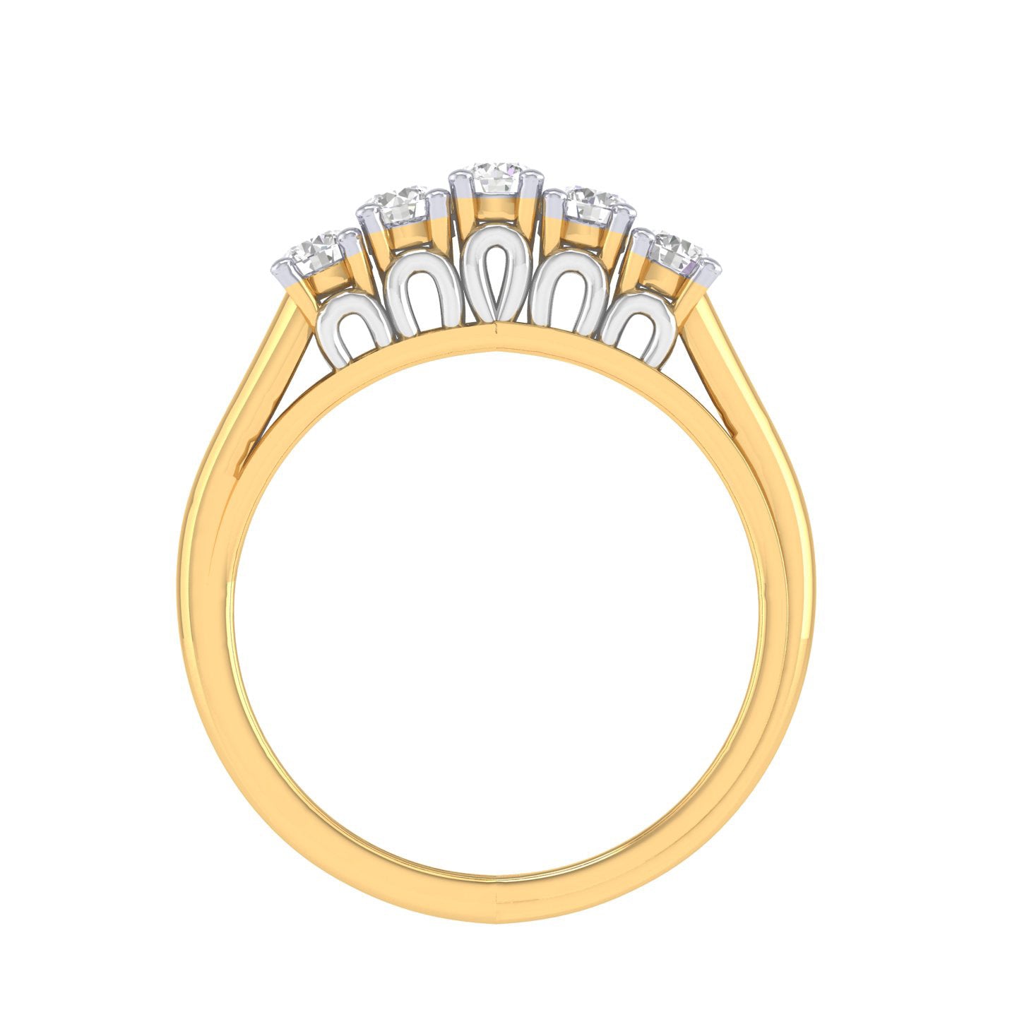 Yellow Gold Plated Sterling Silver Ring