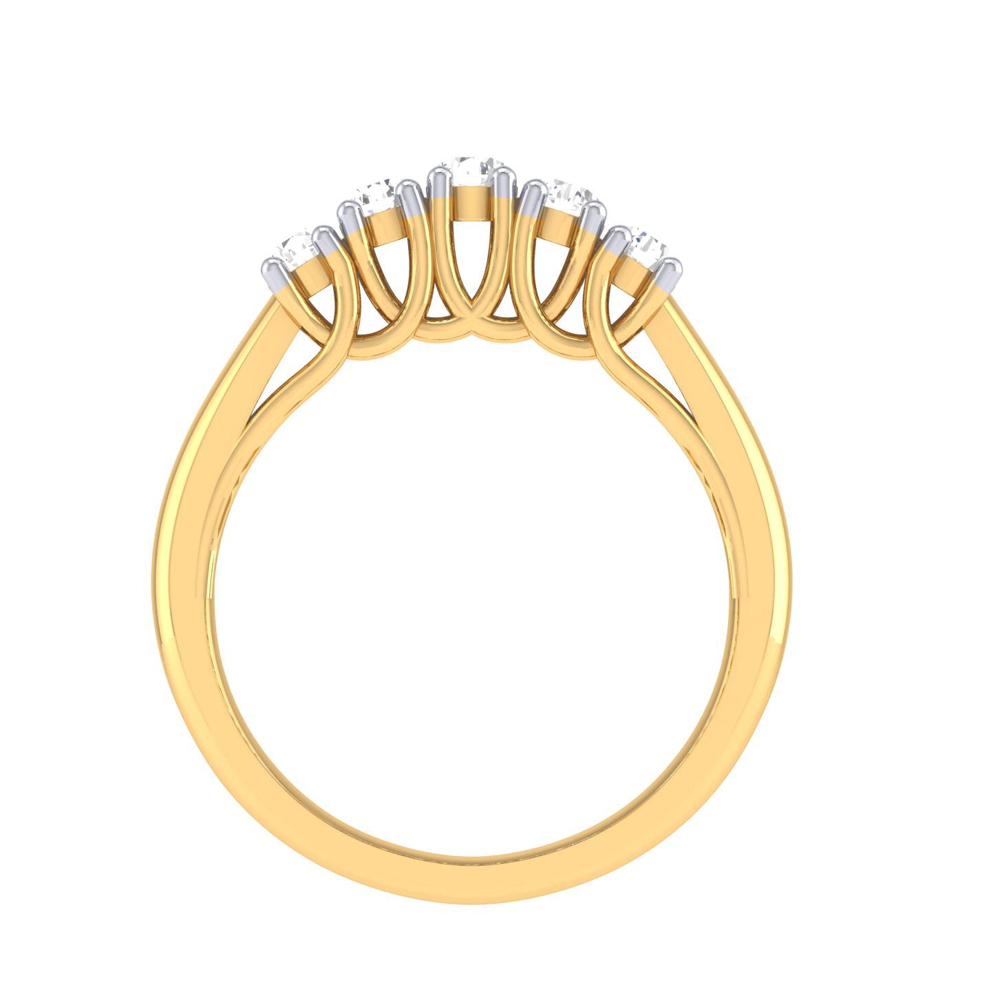 Yellow Gold Plated Sterling Silver Ring
