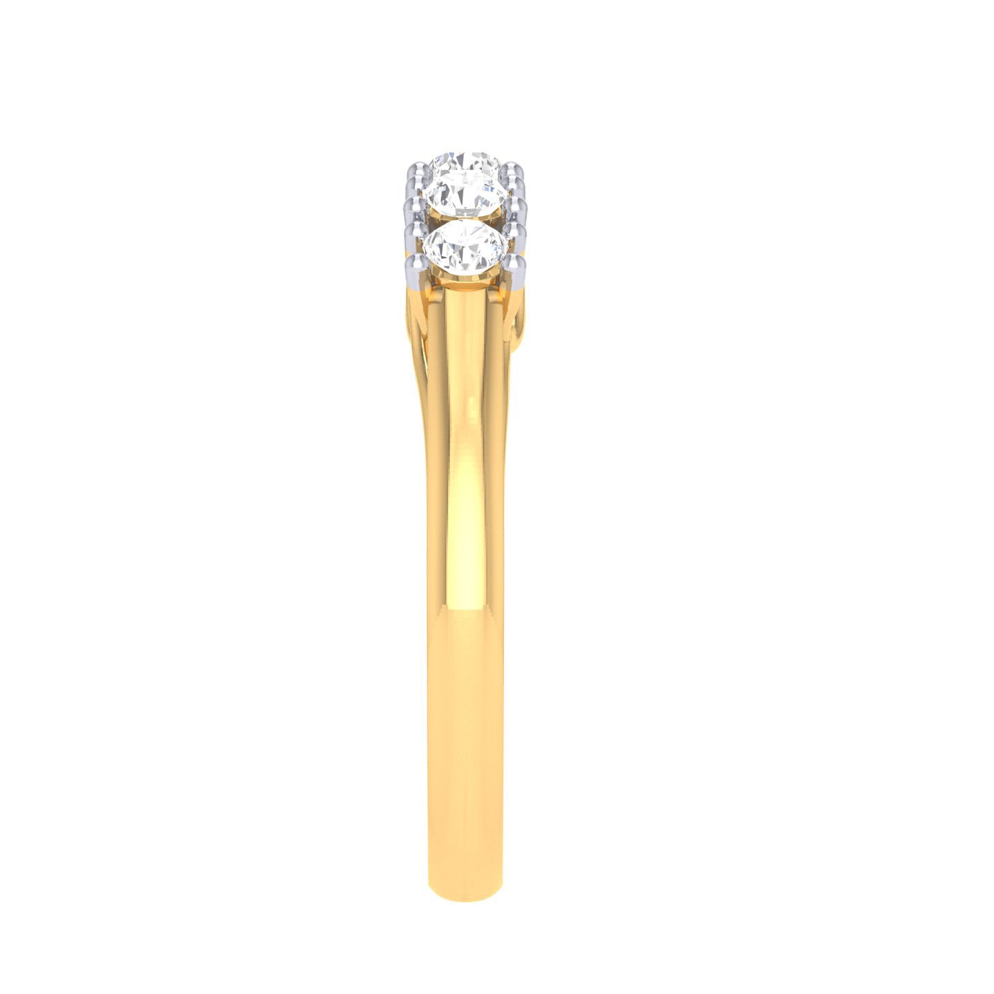 Yellow Gold Plated Sterling Silver Ring