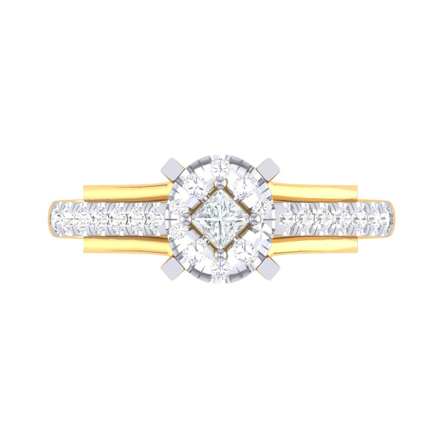 Yellow Gold Plated Sterling Silver Ring