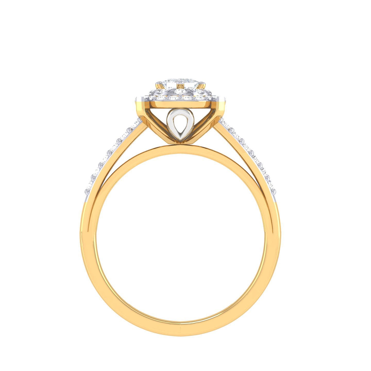 Yellow Gold Plated Sterling Silver Ring