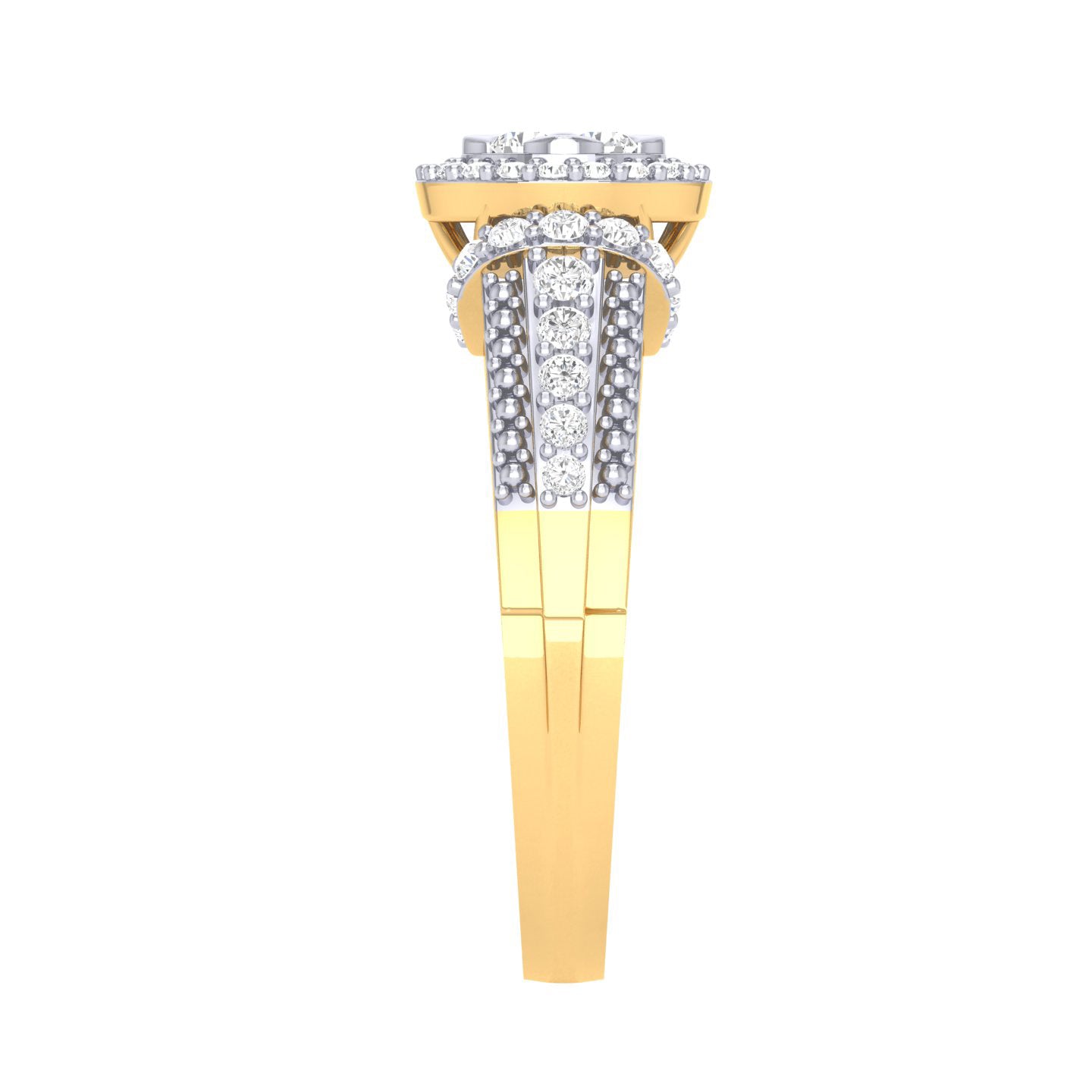 Yellow Gold Plated Sterling Silver Ring