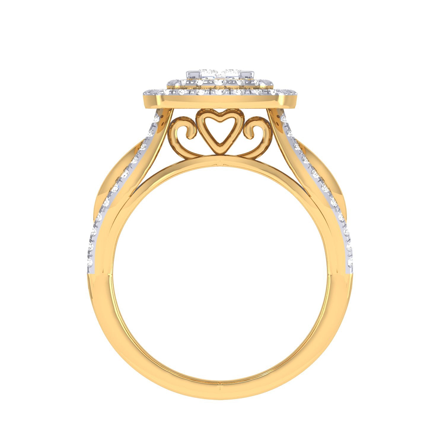 Yellow Gold Plated Sterling Silver Ring