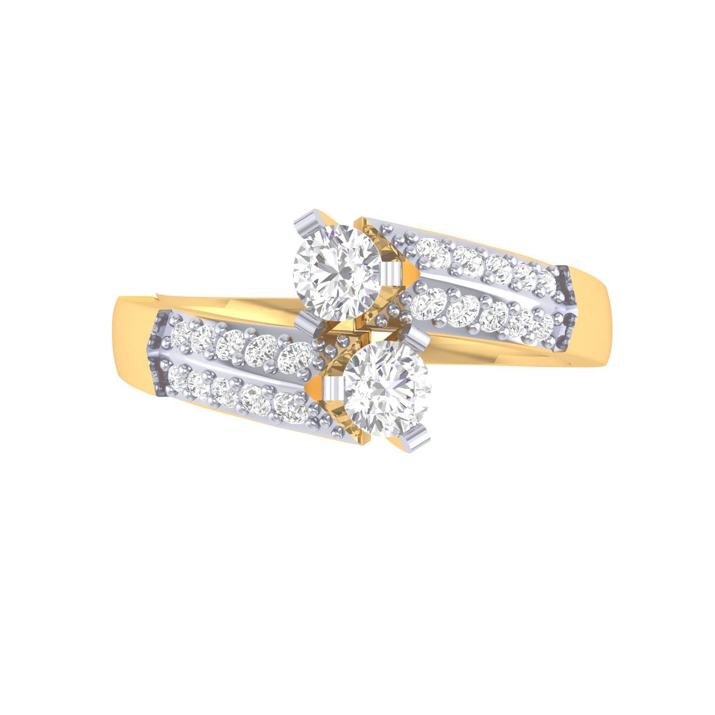 Yellow Gold Plated Sterling Silver Ring