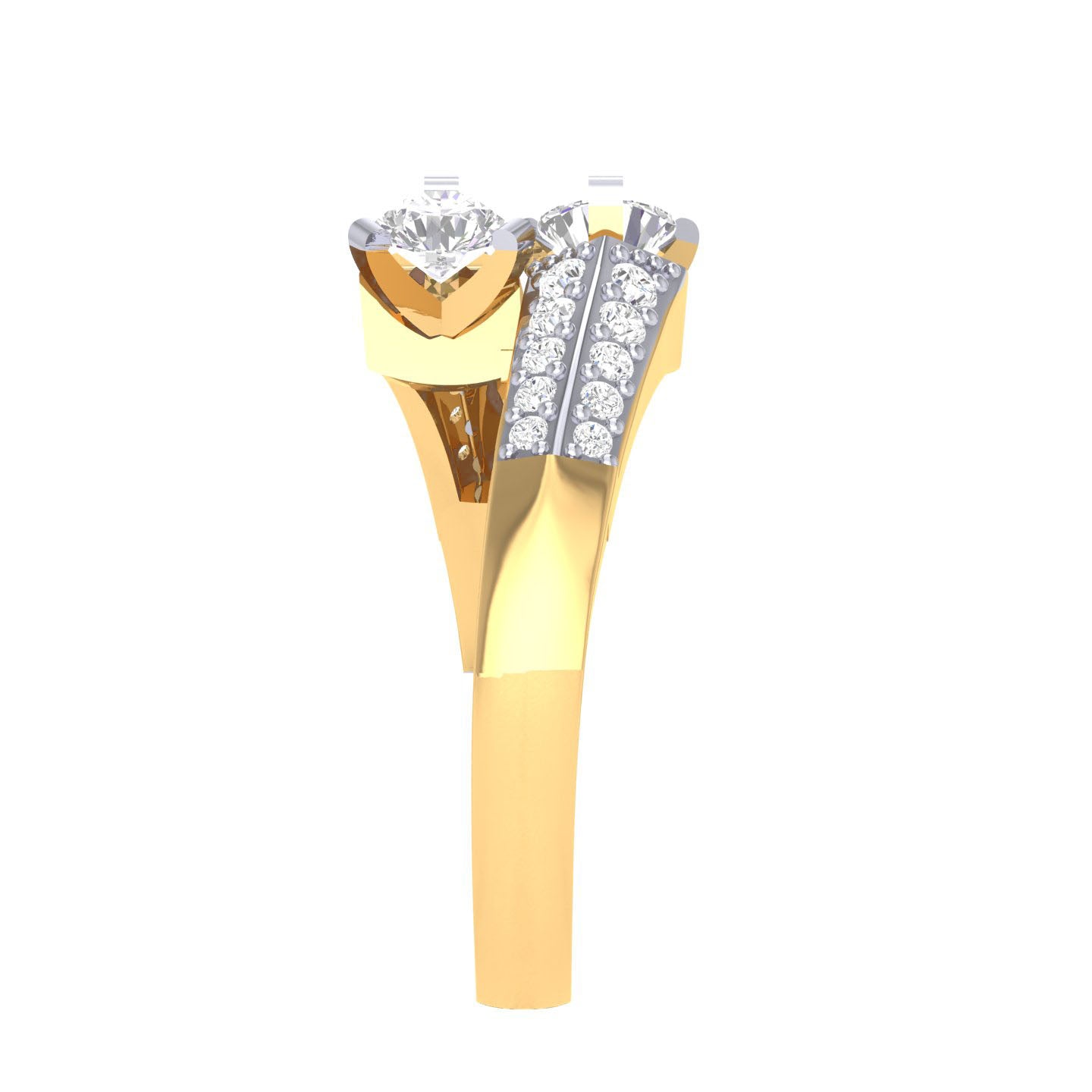 Yellow Gold Plated Sterling Silver Ring