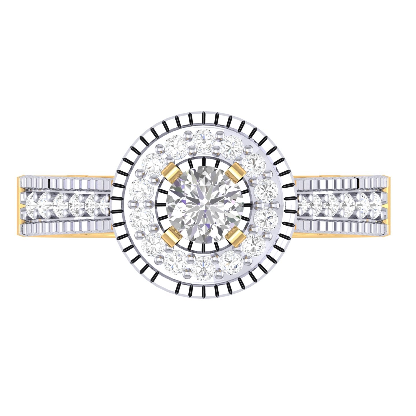 Yellow Gold Plated Sterling Silver Ring