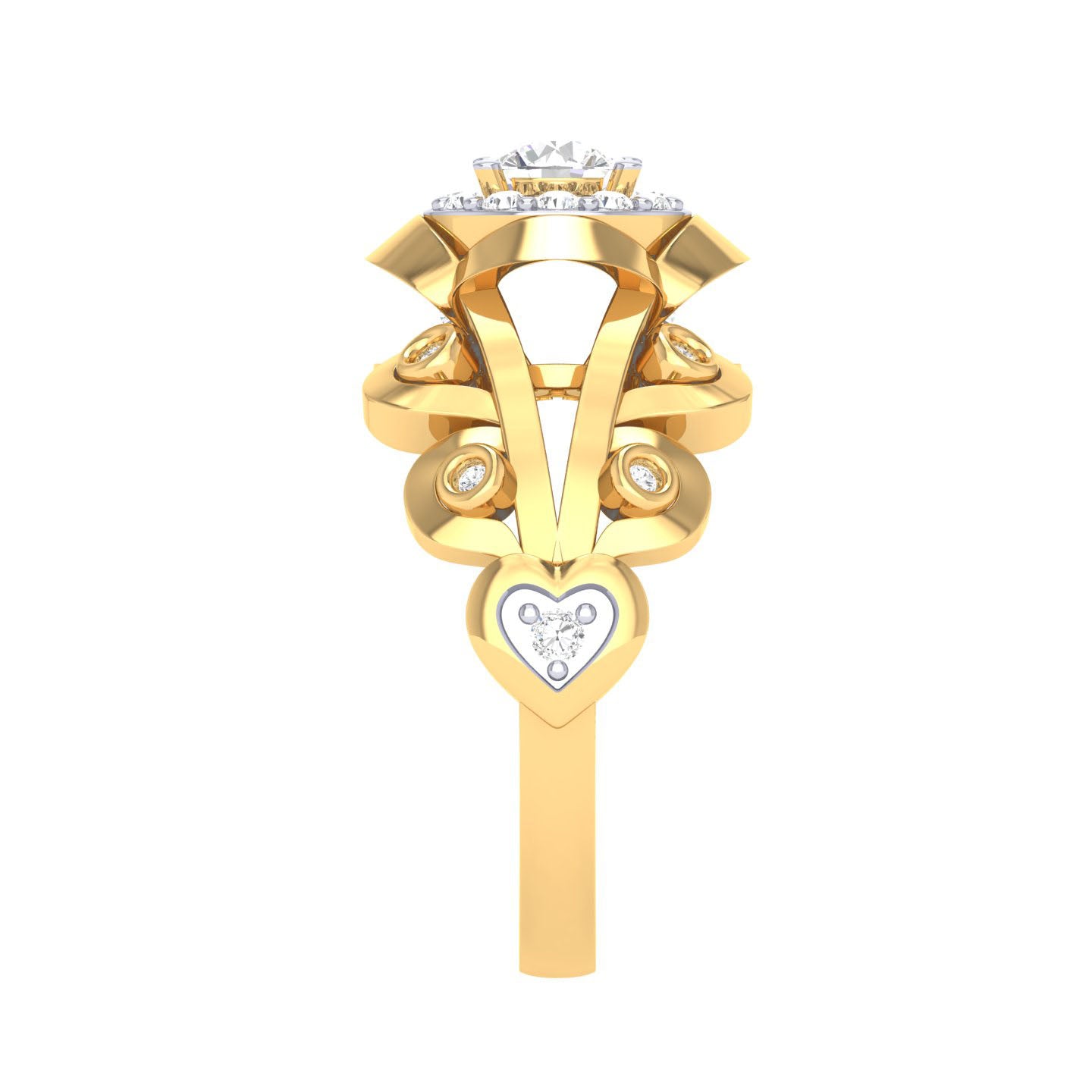 Yellow Gold Plated Sterling Silver Ring