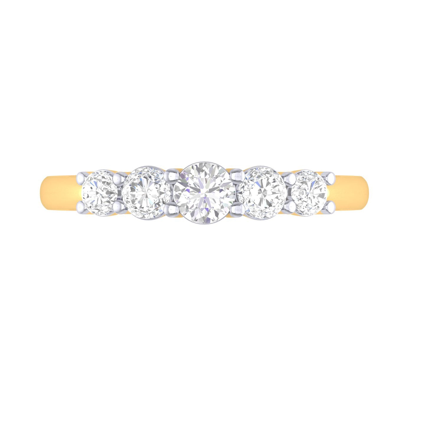 Yellow Gold Plated Sterling Silver Ring