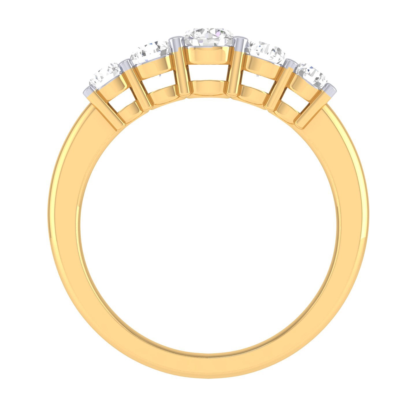 Yellow Gold Plated Sterling Silver Ring