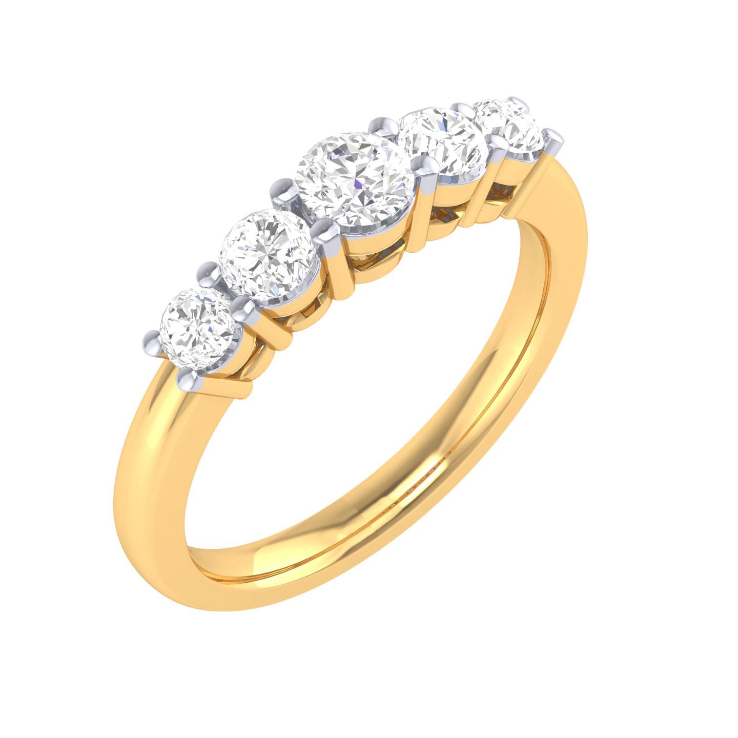 Yellow Gold Plated Sterling Silver Ring