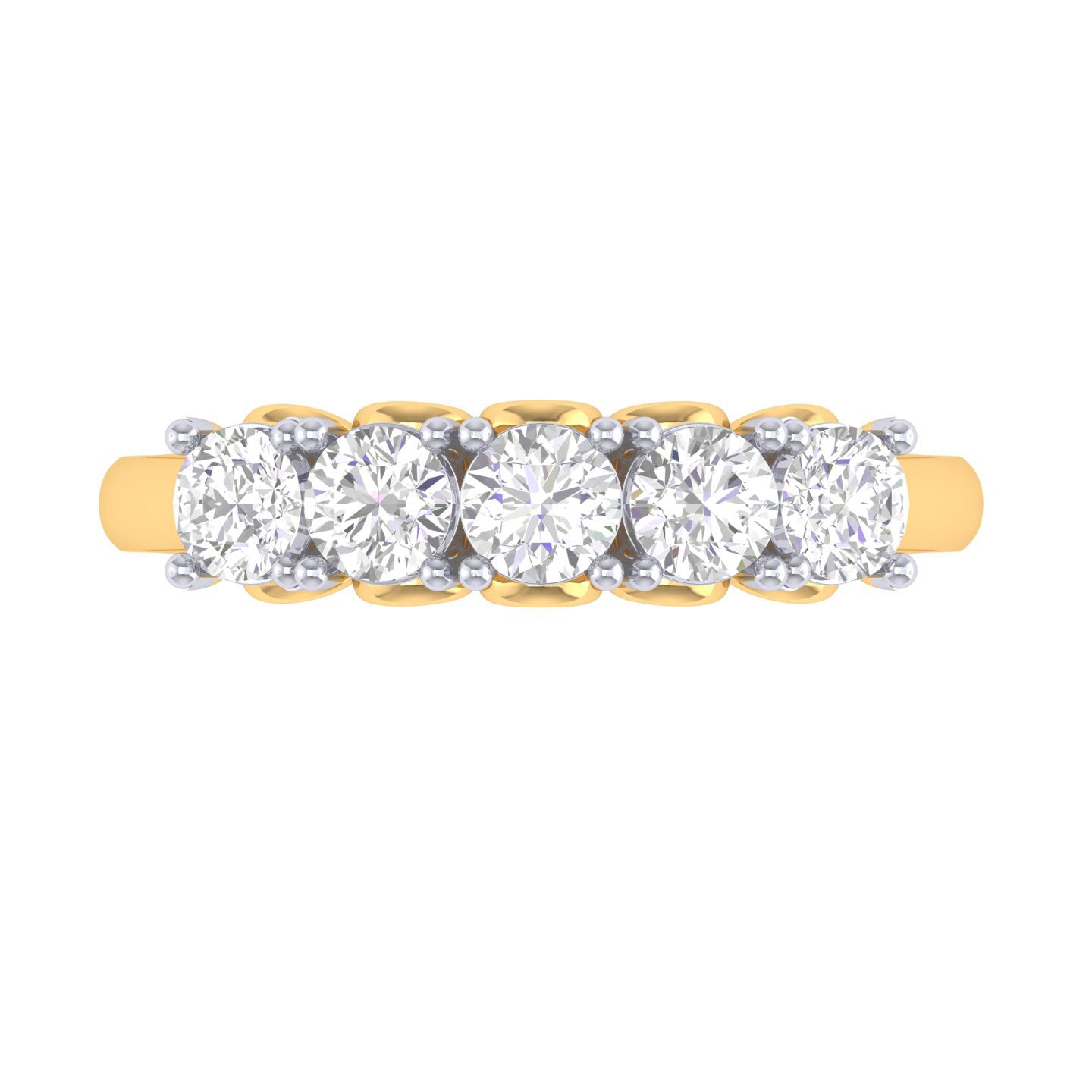 Yellow Gold Plated Sterling Silver Ring