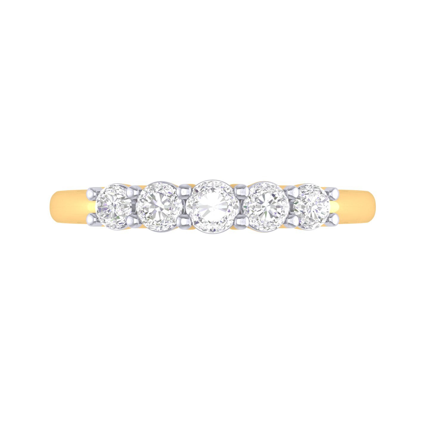 Yellow Gold Plated Sterling Silver Ring