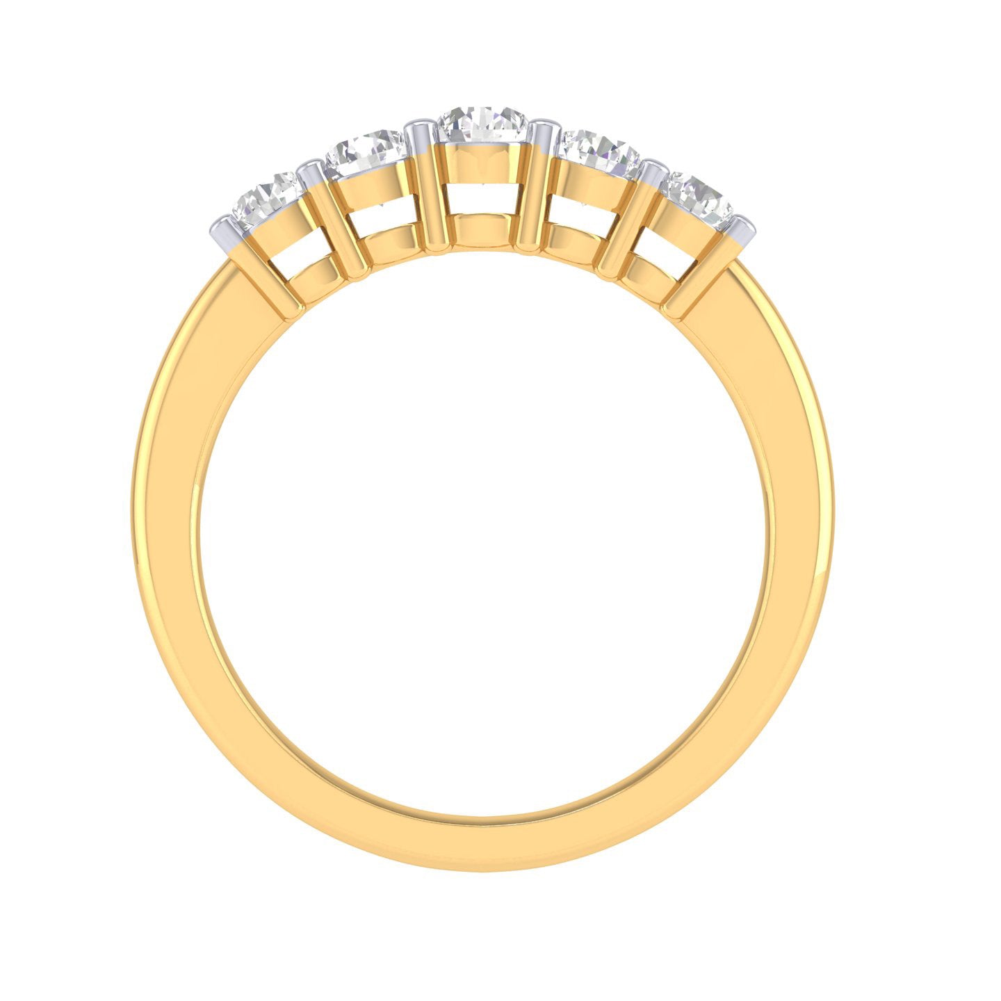 Yellow Gold Plated Sterling Silver Ring