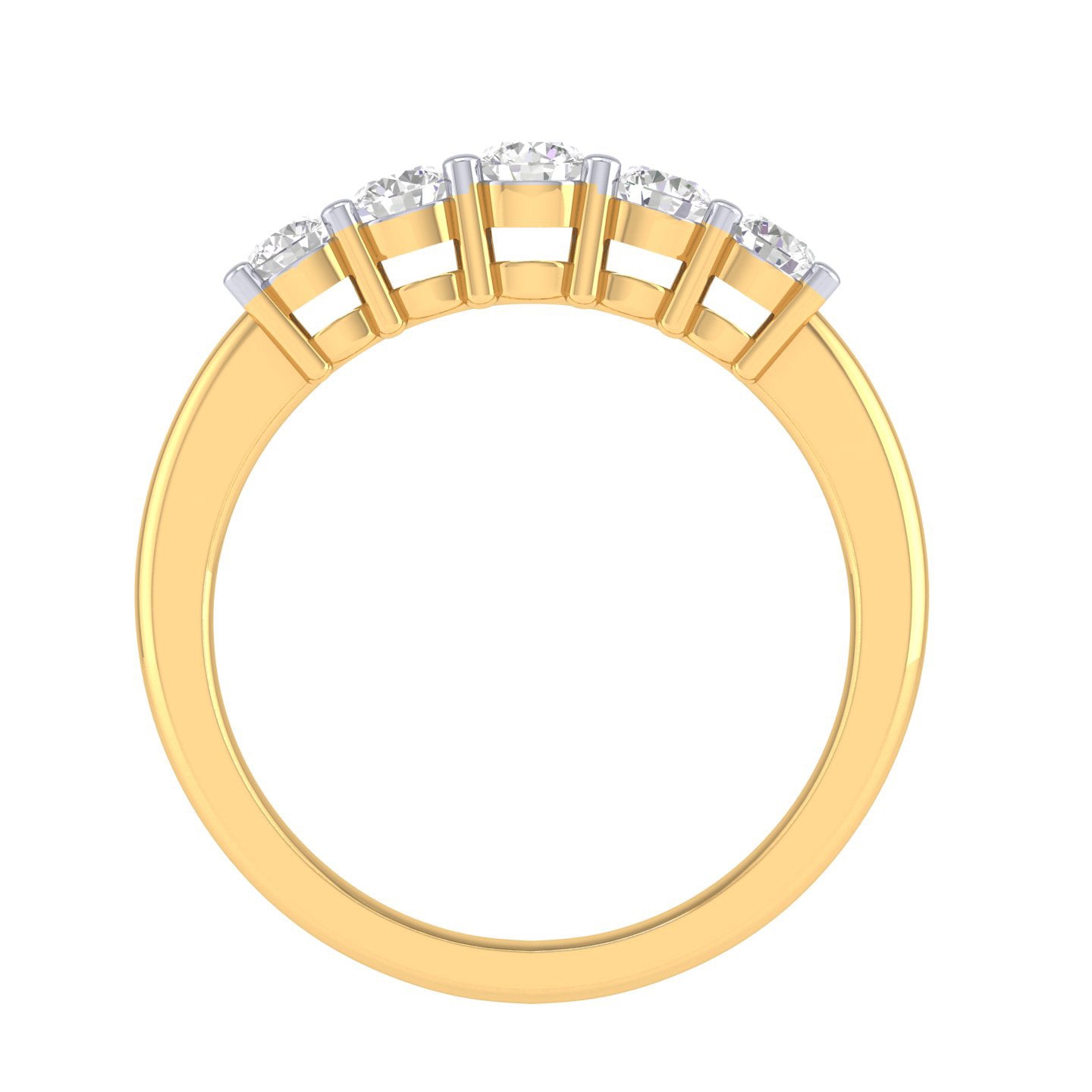 Yellow Gold Plated Sterling Silver Ring