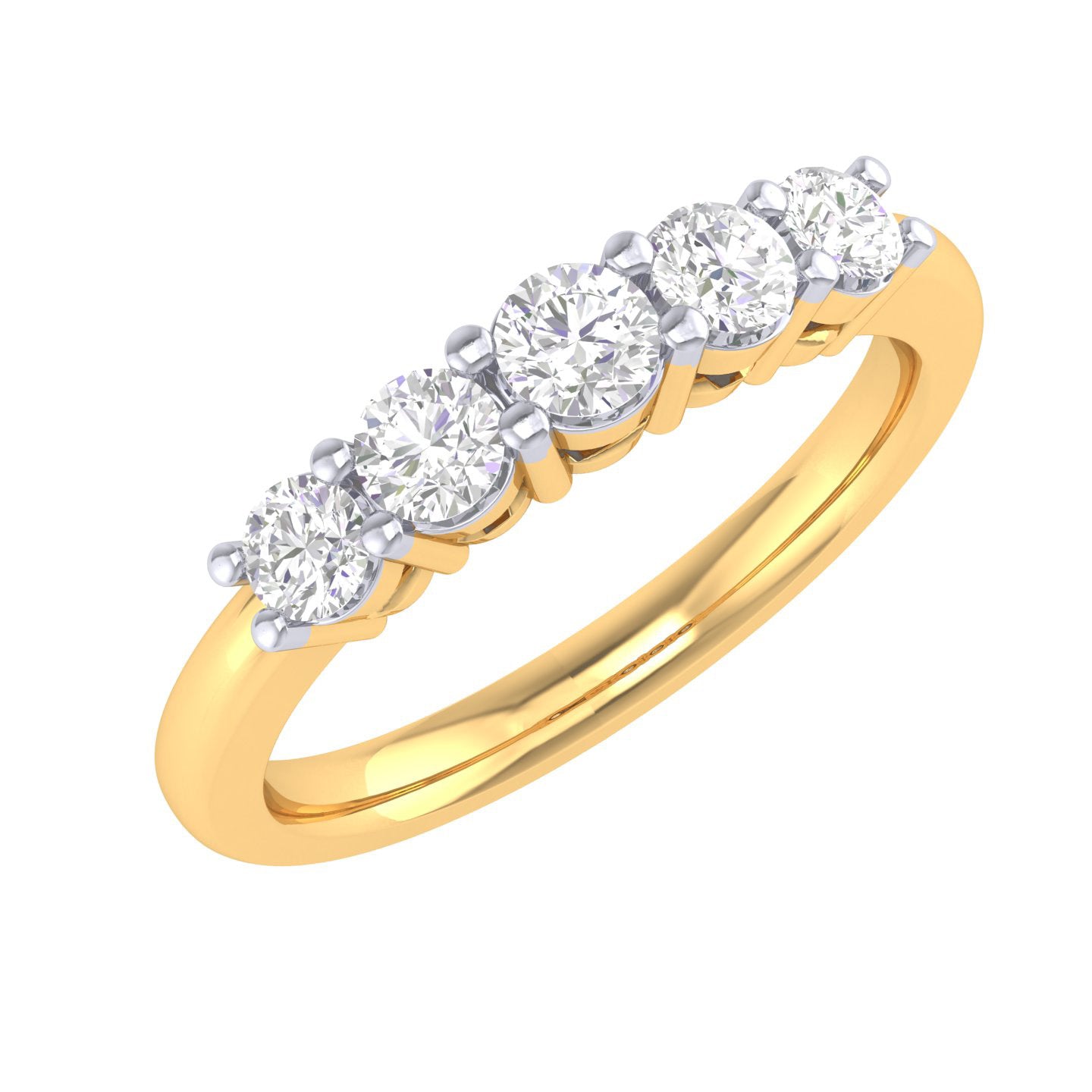 Yellow Gold Plated Sterling Silver Ring