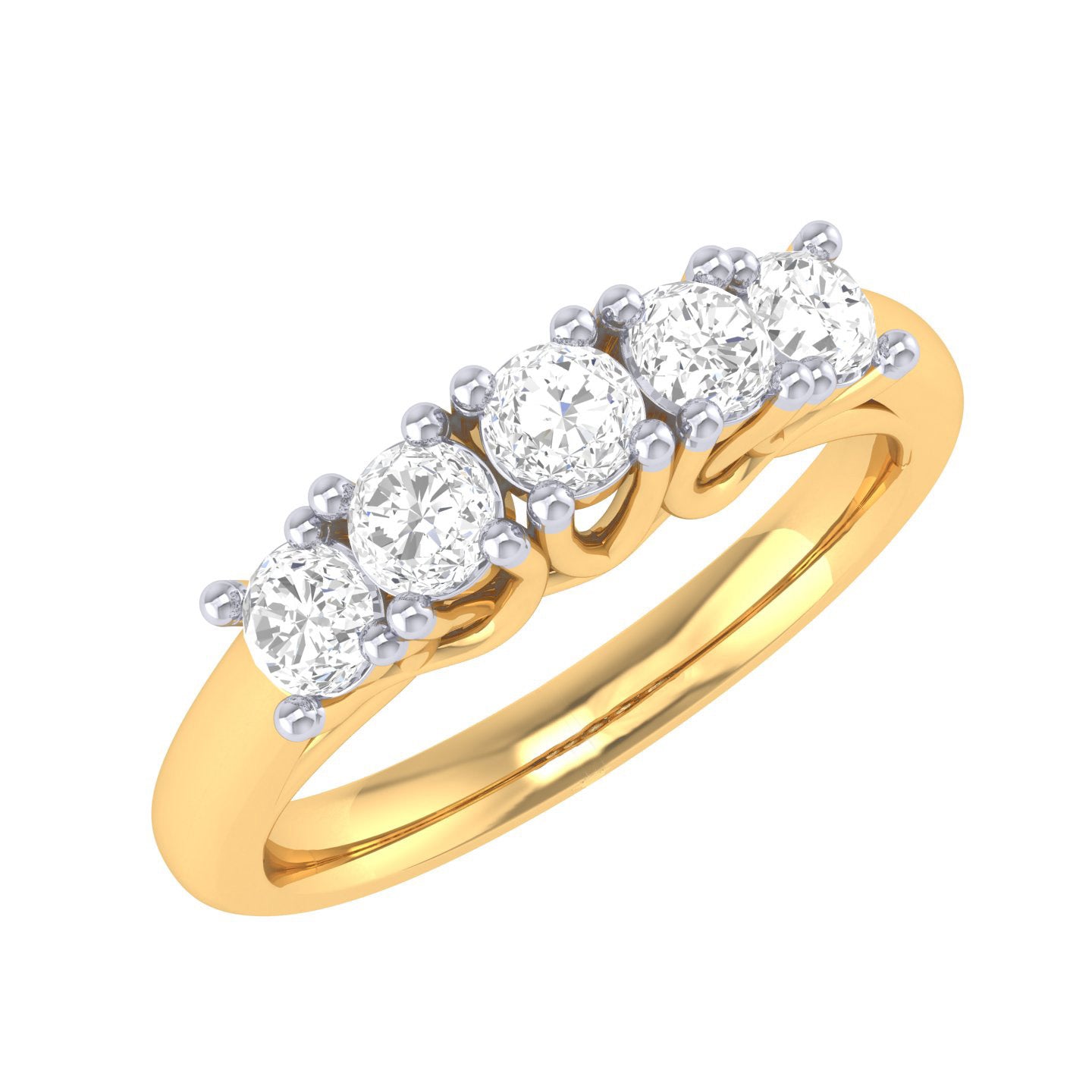 Yellow Gold Plated Sterling Silver Ring