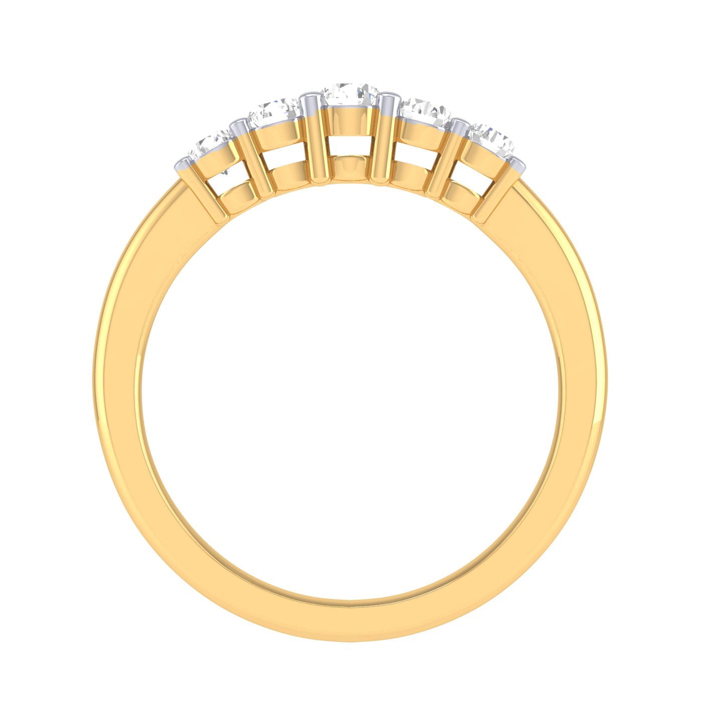 Yellow Gold Plated Sterling Silver Ring