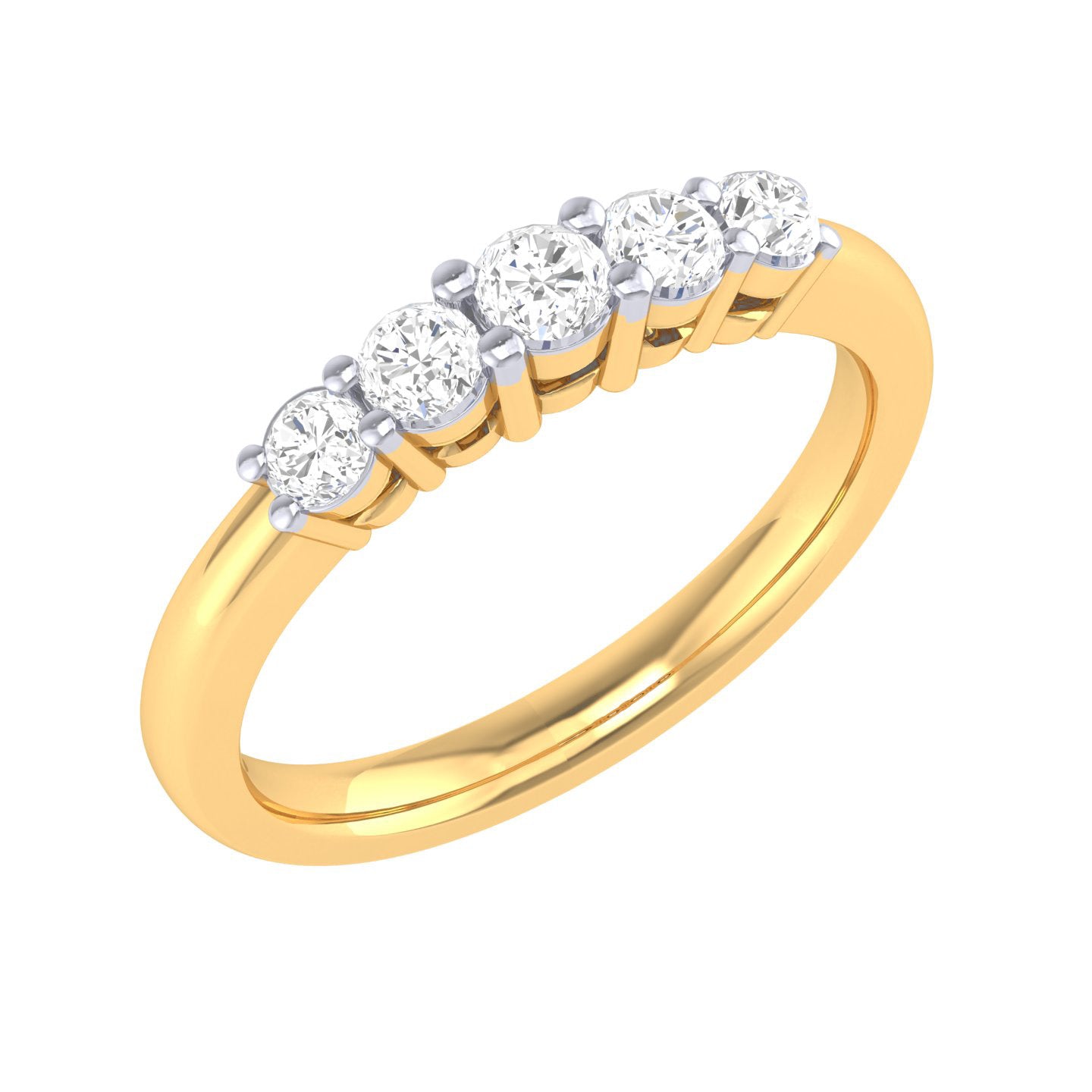 Yellow Gold Plated Sterling Silver Ring