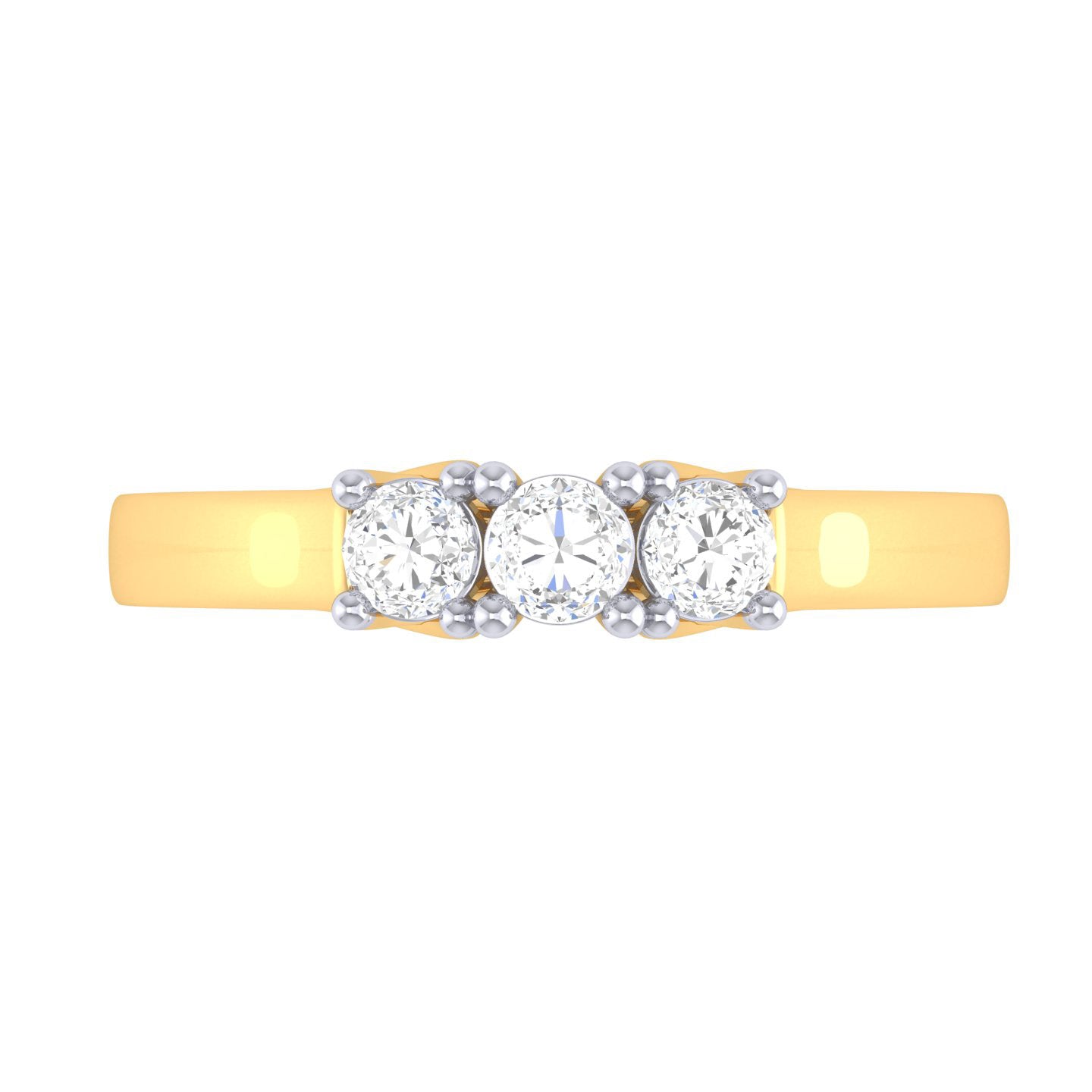 Yellow Gold Plated Sterling Silver Ring