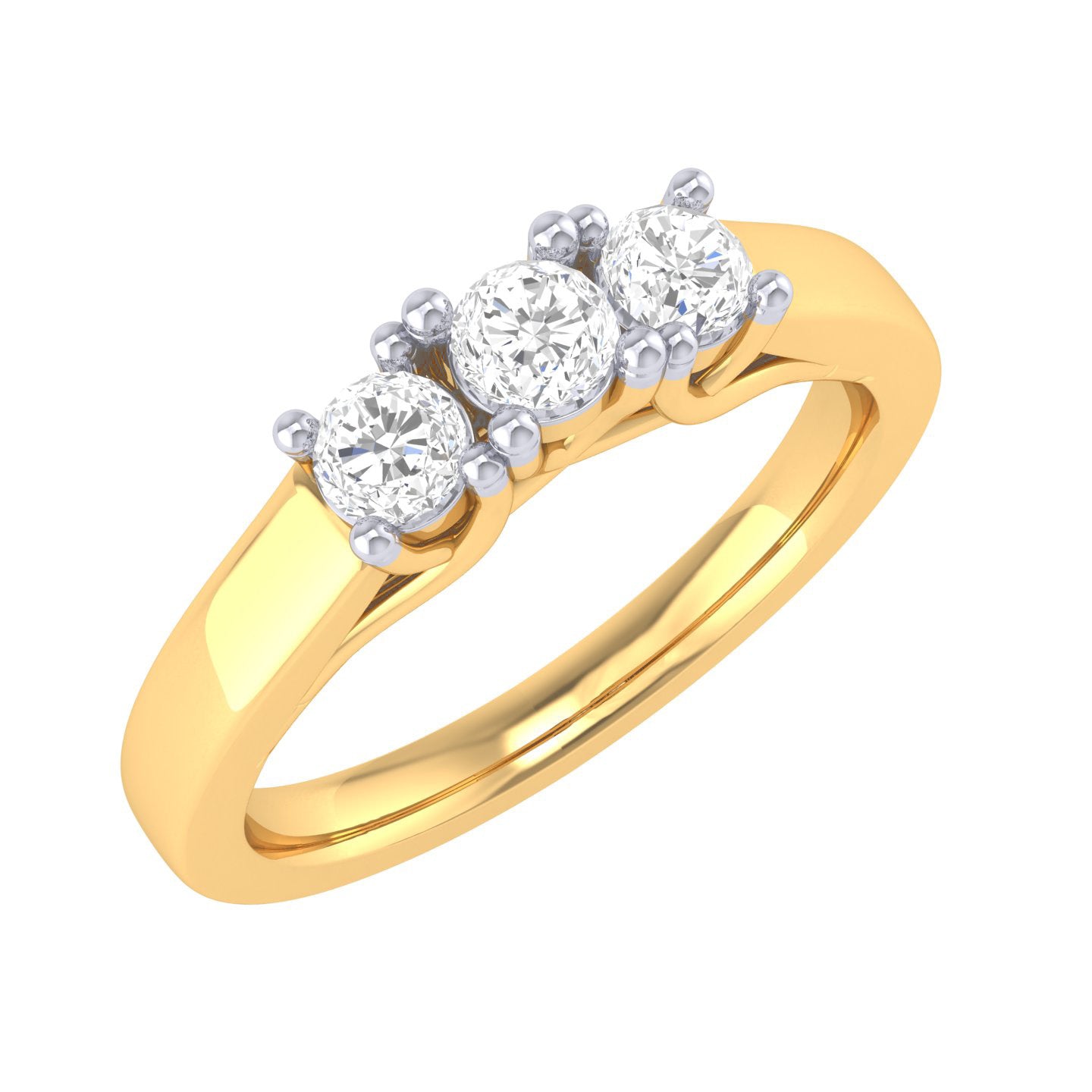 Yellow Gold Plated Sterling Silver Ring
