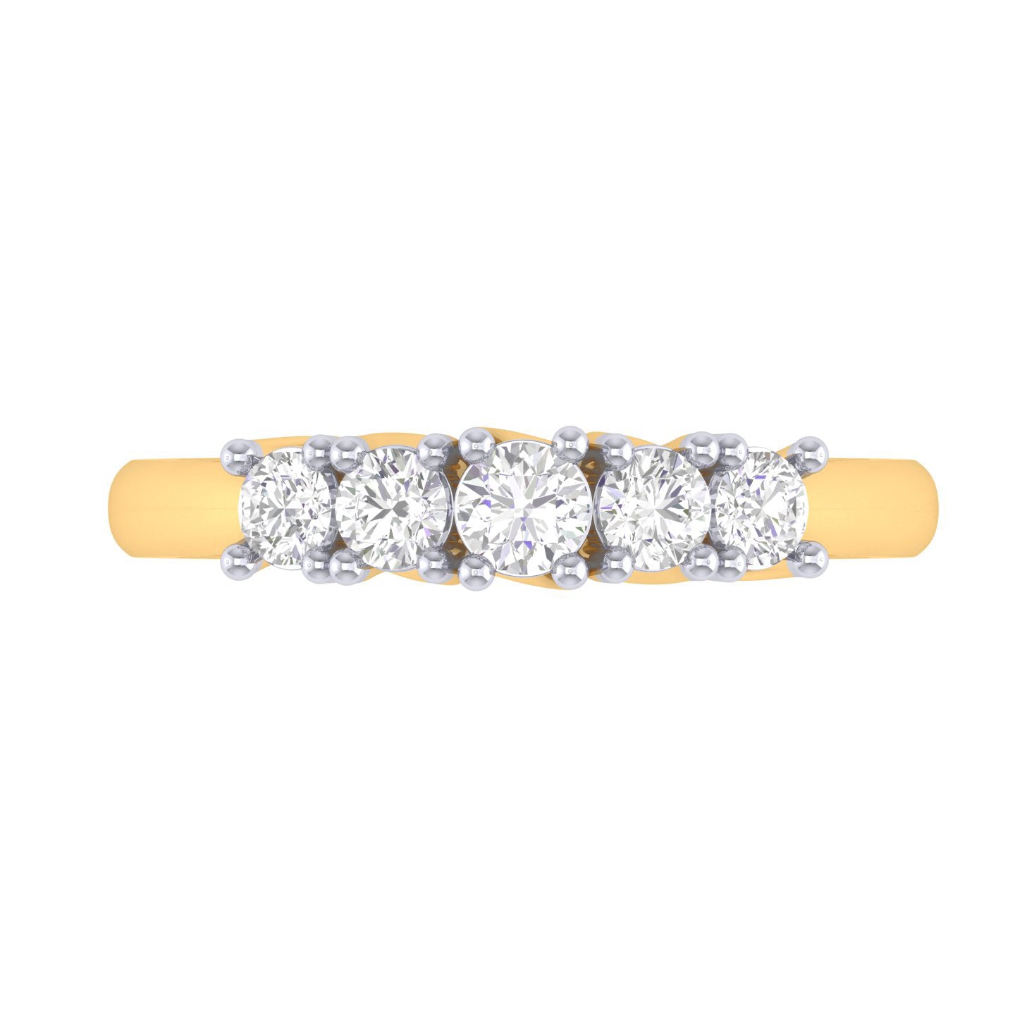 Yellow Gold Plated Sterling Silver Ring