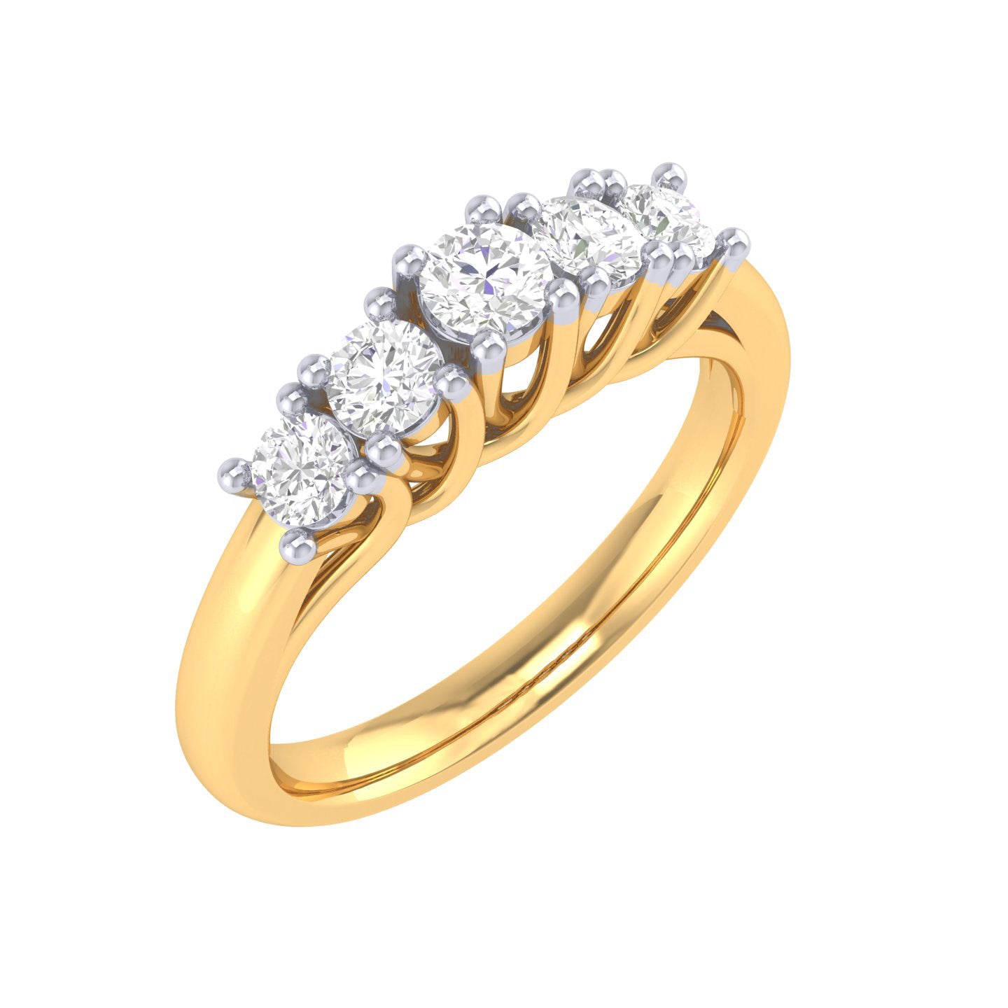 Yellow Gold Plated Sterling Silver Ring