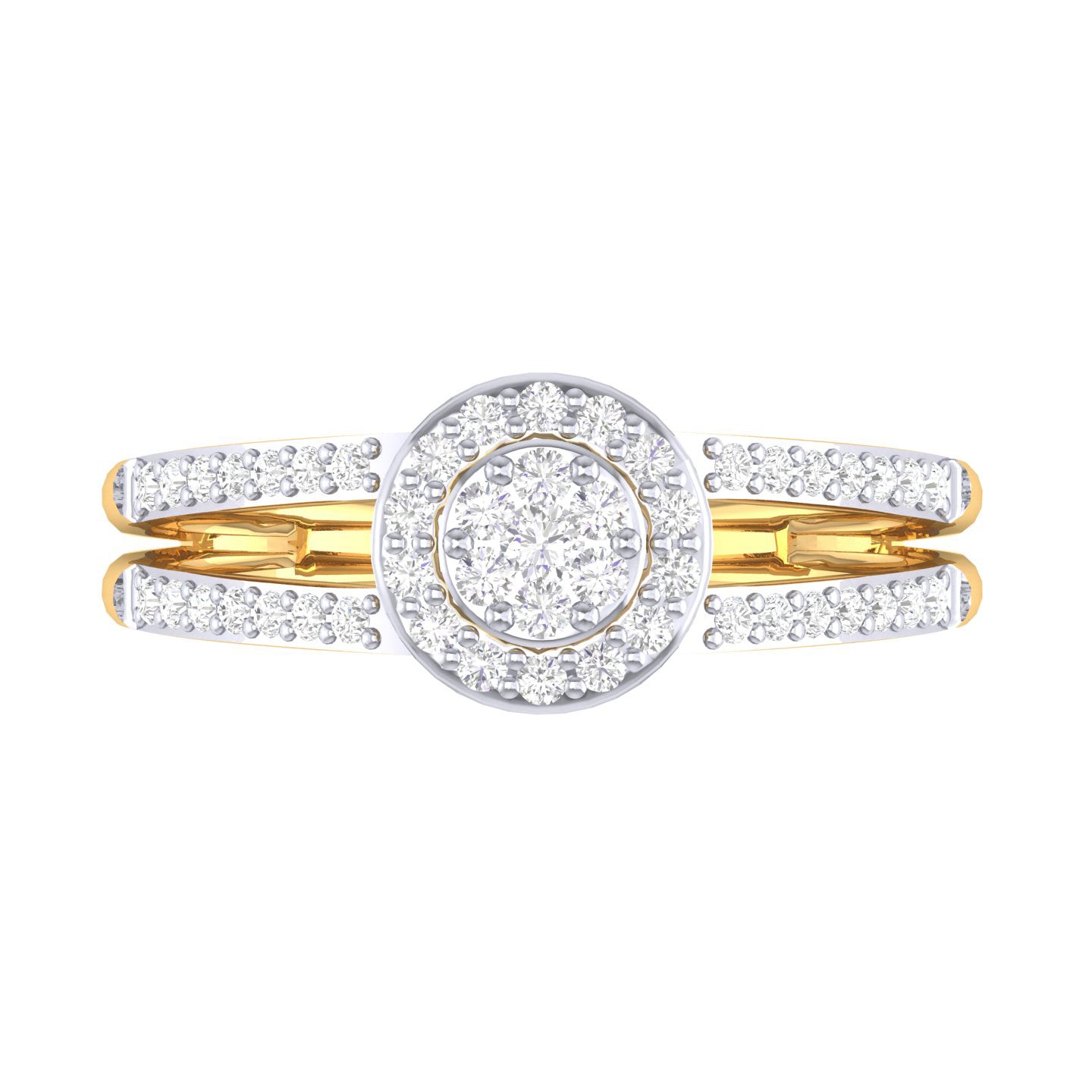 Yellow Gold Plated Sterling Silver Ring